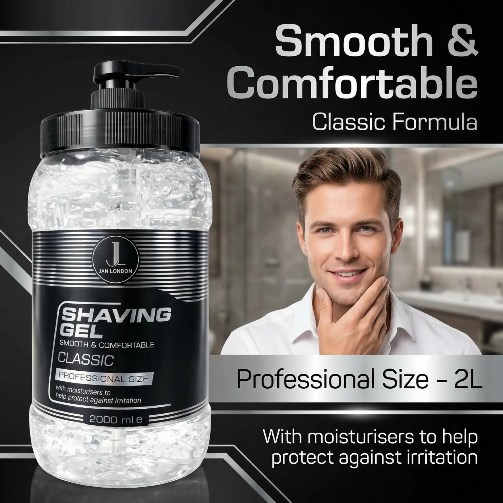 Jan London Classic Shaving Gel (Professional Size) - Image 6