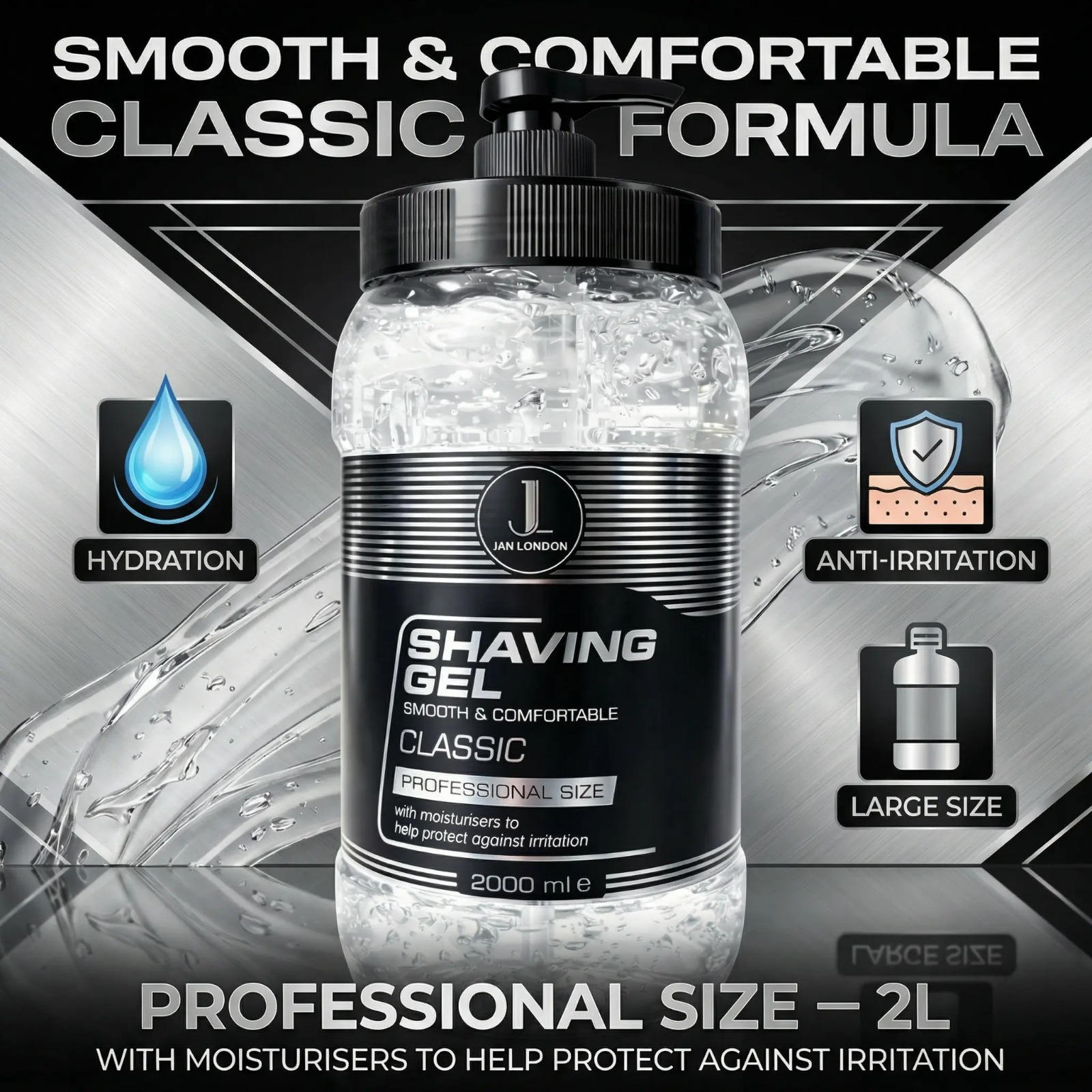 Jan London Classic Shaving Gel (Professional Size) - Image 7
